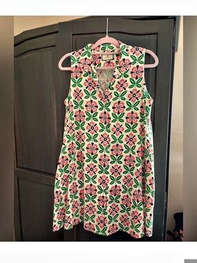 Tuckernuck Floral Mini Dress in Pink & Green